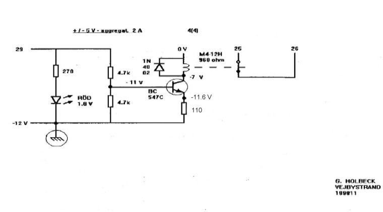 DC Power Supply +5 V and -5 V, from the year 1999, 4