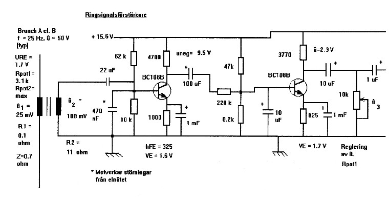 Ringsignalsförstärkare 1, från år 1997