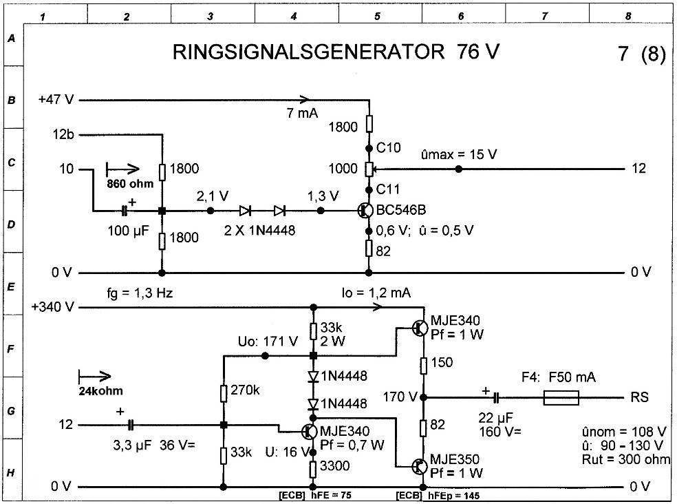 Mätkrets Ringsignalsgenerator 76 V, från år 2007, 7