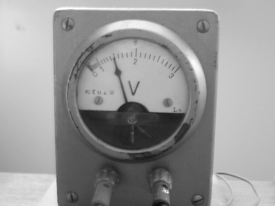 Close-up #2 of the voltage meter