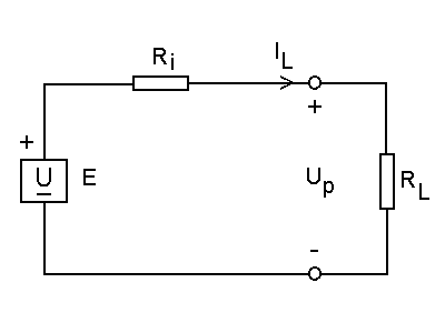Ekvivalent kretsschema för batteri eller likspänningsapparat, 2