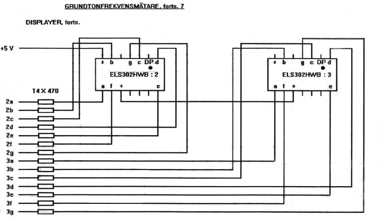 Mätkrets Frekvensräknare, från år 1999, 8