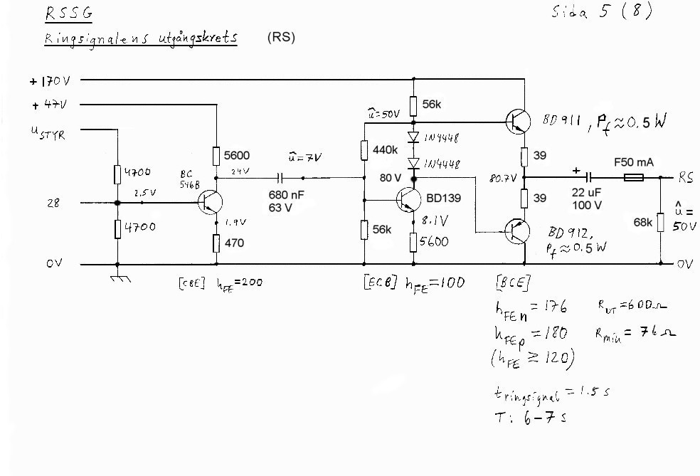 Ringsignalssekvensgenerator 1, från år 2001, 5