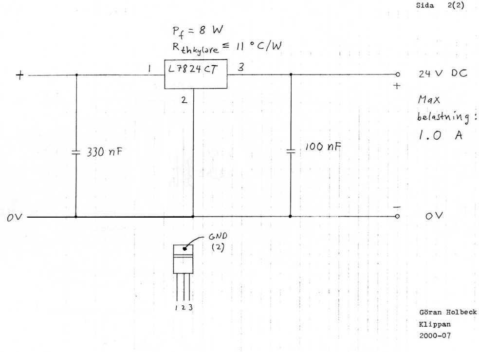 Likspänningskrets 24 V från år 2000, 2