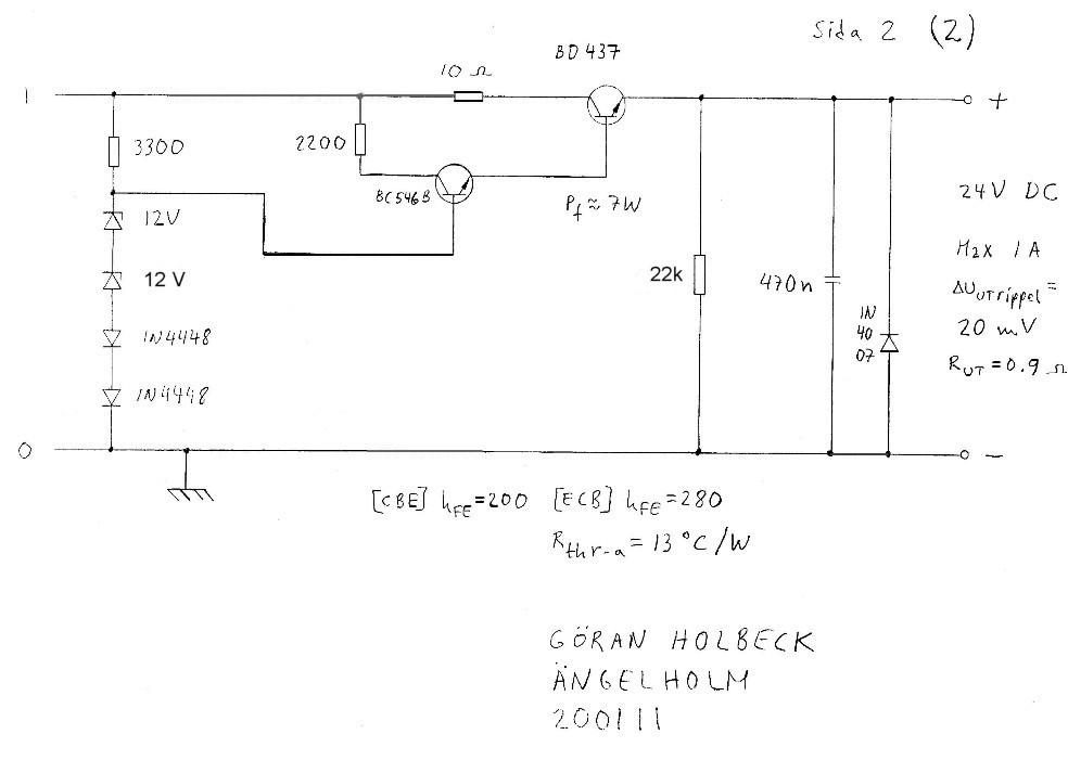 Likspänningskrets 24 V från år 2001, 2