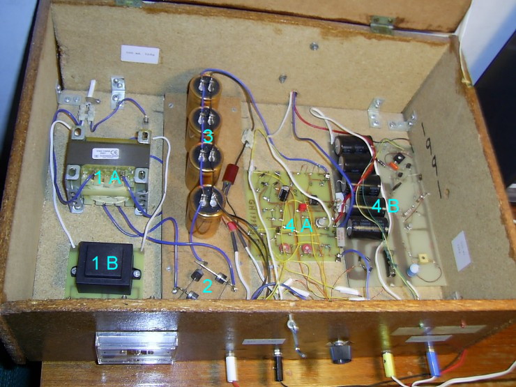 A close-up of DC Power Supply 0-30 V